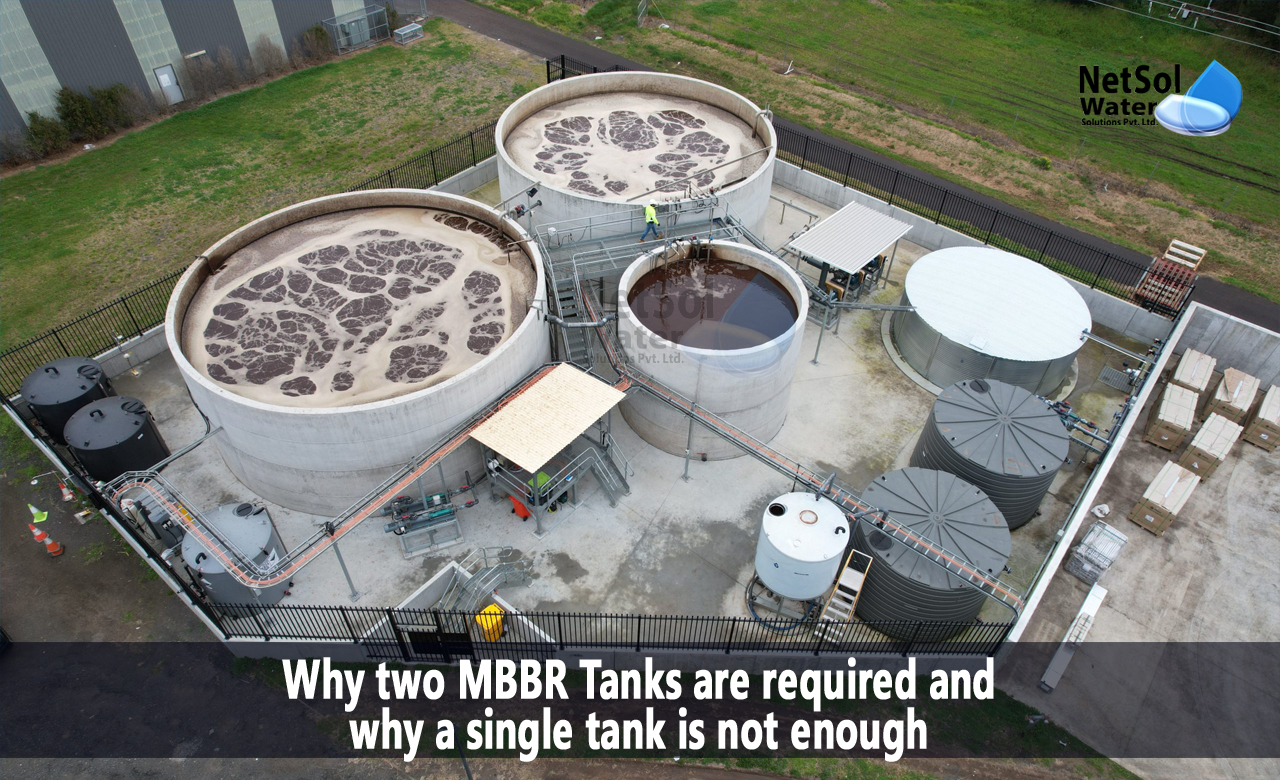 What is BOD and COD, Using two MBBR tanks in series provides several benefits, Why a single MBBR tank is not sufficient for the task