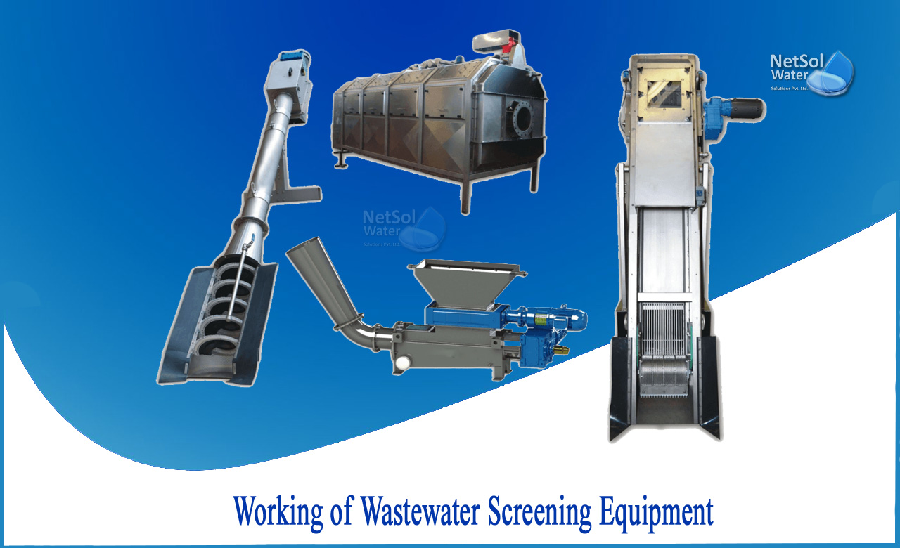 types of screening in wastewater treatment, importance of screening in wastewater treatment, grit chamber in wastewater treatment