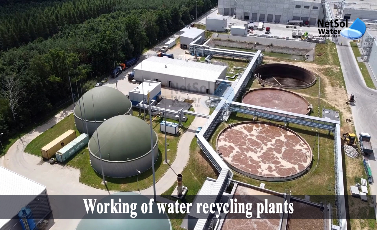 working of water recycling plants, water treatment plant process, water treatment plant wikipedia