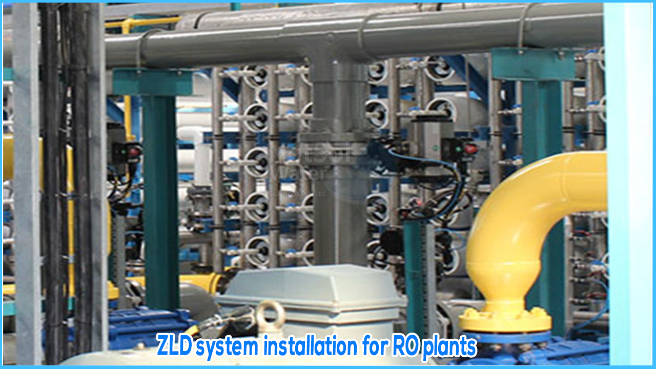 ZLD system installation for RO plants, 