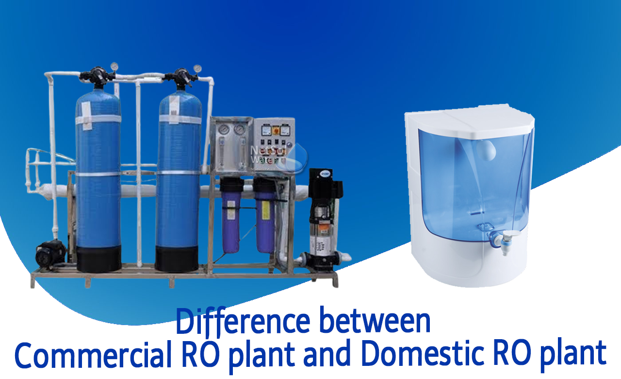 difference between commercial ro and domestic ro, ro plant vs ro purifiers, 