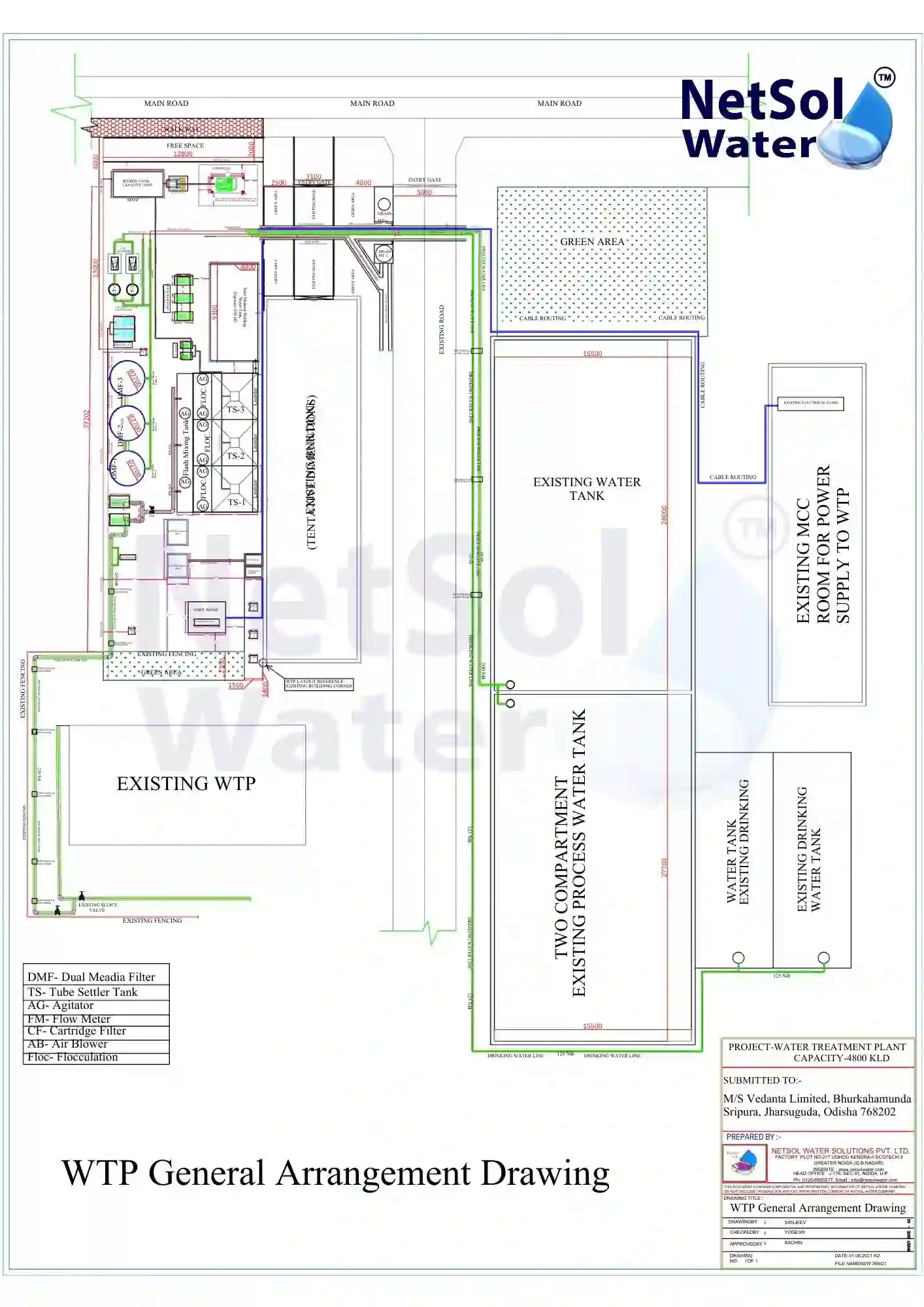 wtp-general-arrangement-drawing